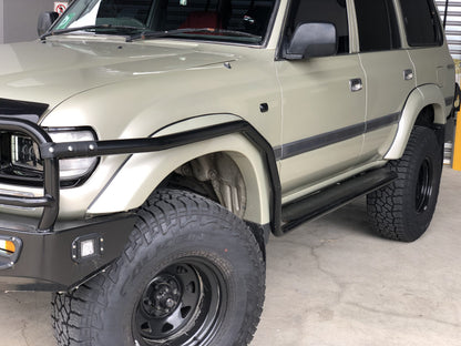 Toyota Landcruiser Side Steps + Brush Bars